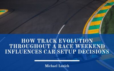 How Track Evolution Throughout a Race Weekend Influences Car Setup Decisions